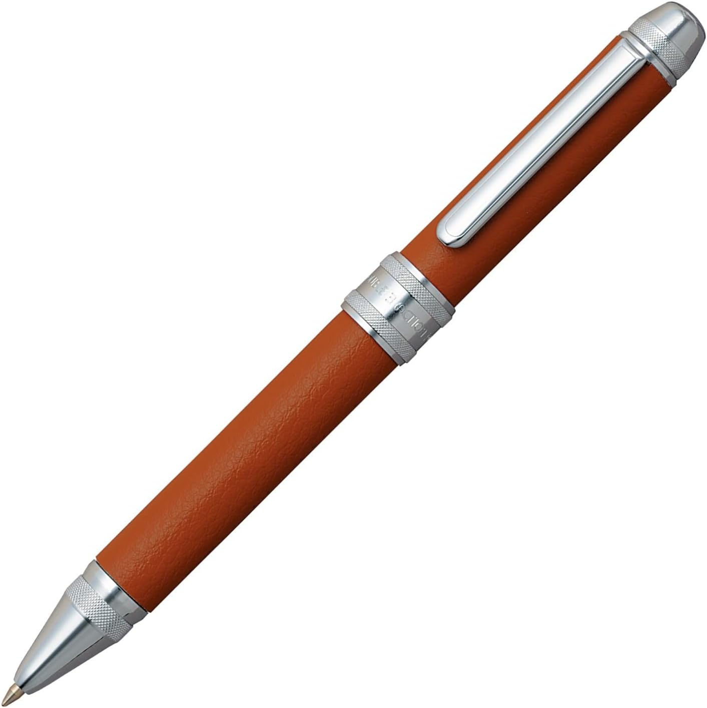 Platinum MWBL-3000#62 Multi-function Fountain Pen, Double 3 Action, Wrapped in Genuine Cowhide Camel
