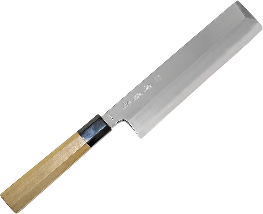 Amazon|堺菊守 菜切り包丁 シルバー 刃渡り:約21cm 極 V10 薄刃 朴 Amazon|堺菊守 菜切り包丁 シルバー 刃渡り:約21cm 極 V10 薄刃 朴