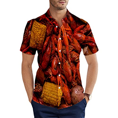Chemise hawaïenne imprimée en 3D homme motif Harajuku manches courtes d'été