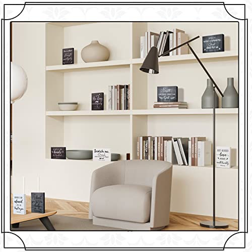 Purpeak 9 Pcs Bible Verse Mini Wood Signs Wooden Religious Sign Rustic Spiritual Decor Inspirational Christian Decor Scripture Desk Plaque Bible Decorative Sign For Home Table, 3.5 X 2.5 X 0.47 Inch #TOP4