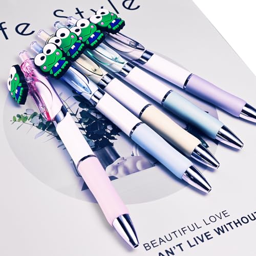 Pack 5 bolígrafos retráctiles con tinta gel negra 0.5 mm miniatura 3