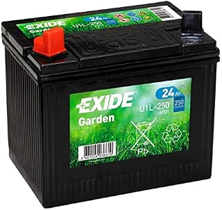 EXIDE U1L-250 (4901) 896 12V 24AH Garden BATTERY for Ride on Lawn Mower, Tractor - 2 Years Warranty