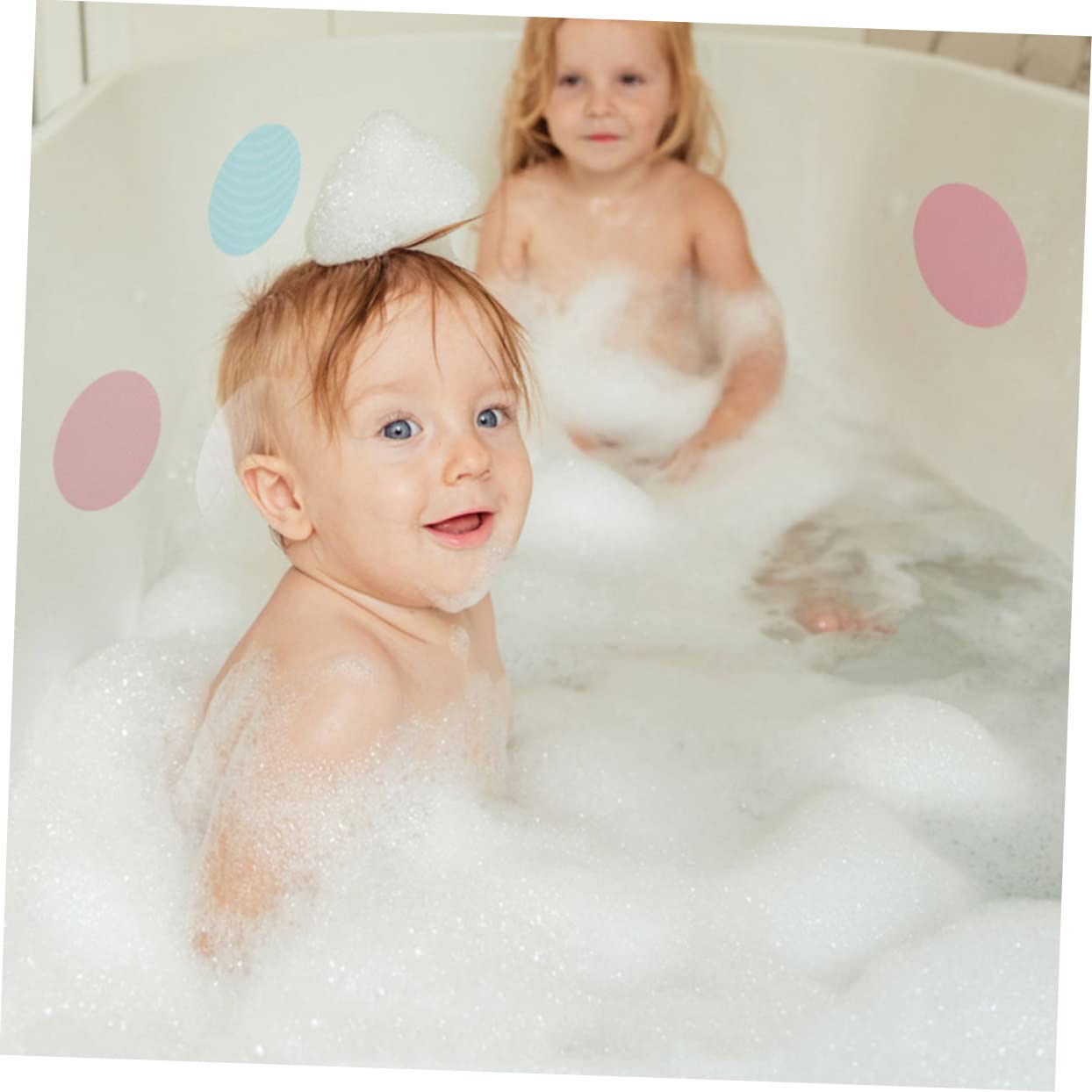 MAGICLULU 108stücke rutschfeste Badewannenaufkleber Anti-rutsch-Dekoration Für Badezimmer Und Dusche Selbstklebende wasserdichte Peva-Sticker Farbig Transparent