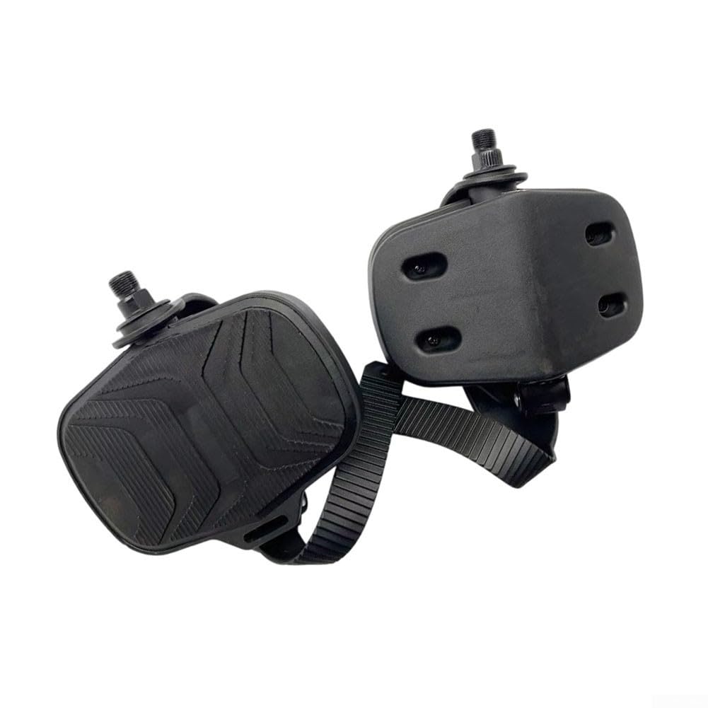 Pedale für Zuhause, 14 mm Gewinde, sichere Passform | Kunststoff-Metall-Mischung, leicht, 2,2 kg, Breite 165 mm für Oberfläche, Indoor-Radfahren