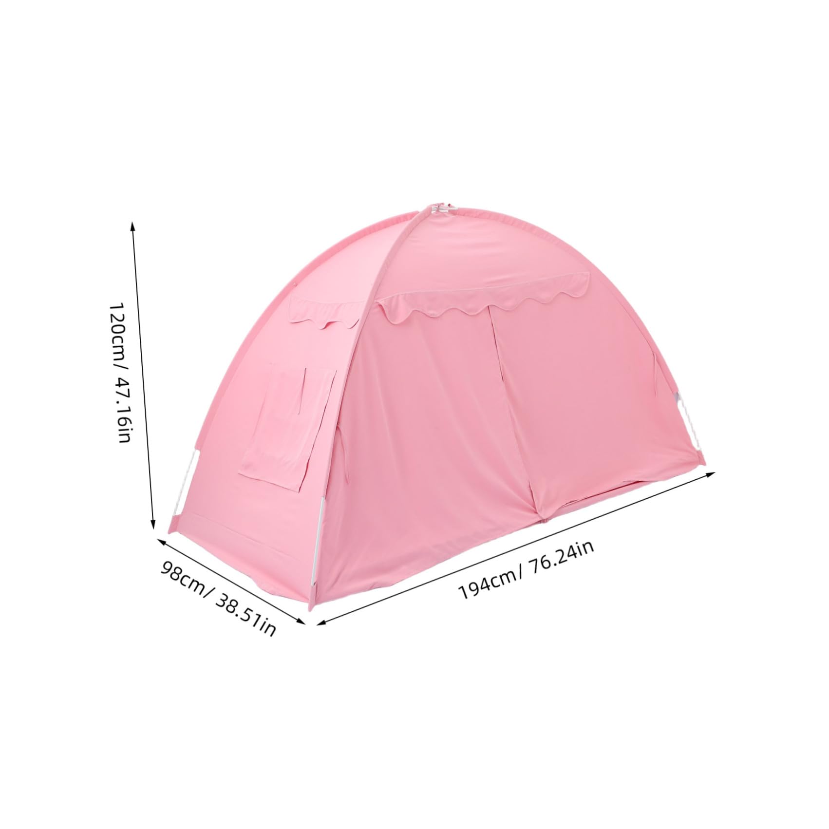 Tienda de Campaña Plegable Tela de Sombreado Gruesa y Anclajes Reforzados, Adecuado para Uso en Dormitorios Interiores, Tamaño 194x98x120 Cm