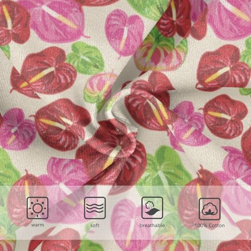 Boys' Exclusive Briefs Toddler Underwear 95% Combed Cotton Boxerbriefs 2T Anthurium Pattern 573