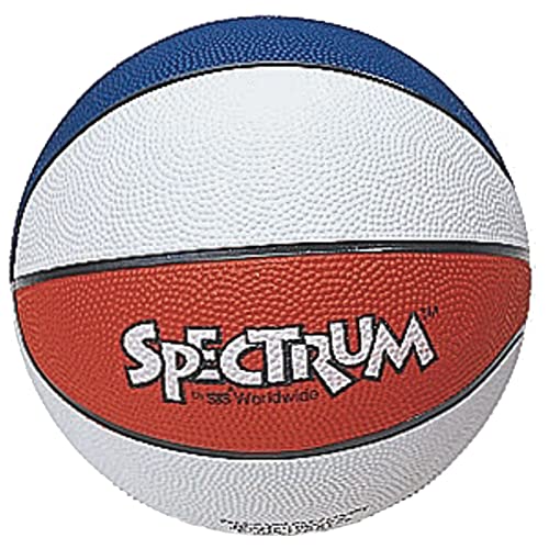 Ballon de basket-ball à excellente adhérence Spectrum tricolore pour un dribble précis
