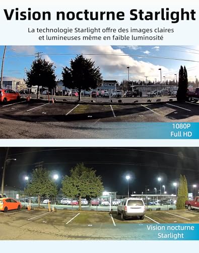 Caméra surveillance WiFi extérieure double objectif 160° avec capteur Starlight - 5