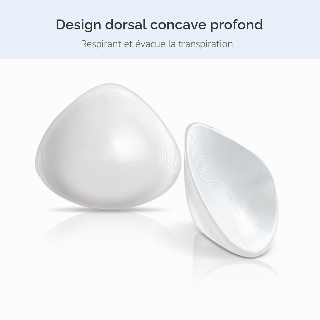 ELMIKA Silicone Forme de Poitrine Triangle Mastectomie Prothèse Concave Bra Pad Enhancer Insert pour Natation Printemps Chaud Une Pièce