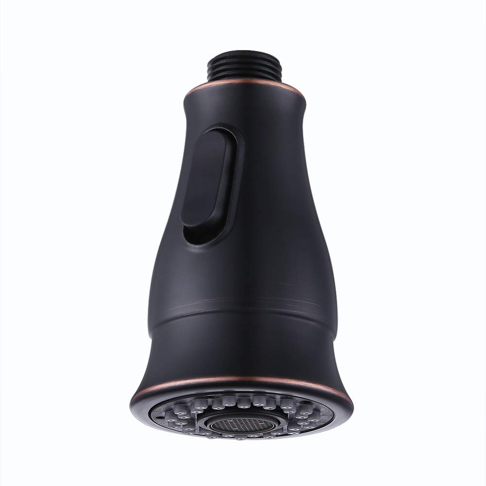 WIQUYBML Replacement Sprayer Nozzle Pull Out Spray Head for Kitchen Sink Pull-Down Faucet Tap G1/2 Connector 2-Function, Oil Rubbed Bronze