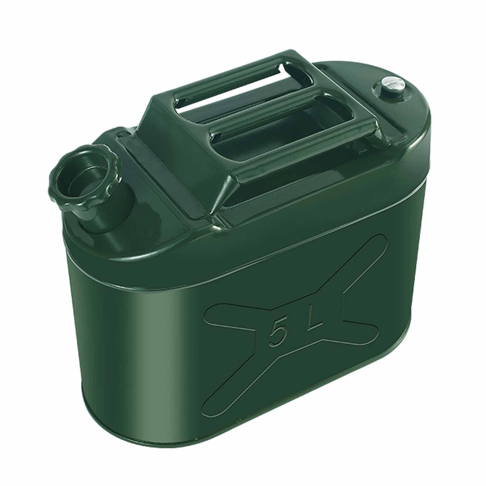 WUTONG 5 Litri 10L Green Jerry può per Benzina del Carburante Diesel ECC, Iron Metallico