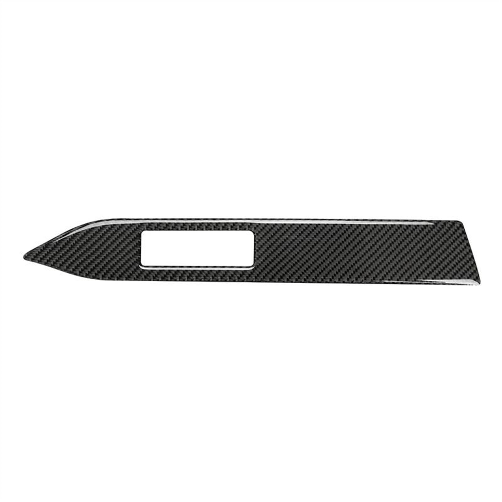 Carbon Fiber Car Dashboard Decoration Strip Sticker for Ford for Mustang 2015 2016 2017 2018 2019 2020 2021 Anti-dust(Black LHD)
