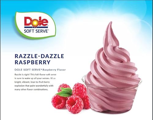 By The Cup Rainbow Sprinkles and Raspberry Soft Serve Mix, Lactose Free, Vegan, Gluten Free, 4.6 Pound Bag - Thumbnail 5