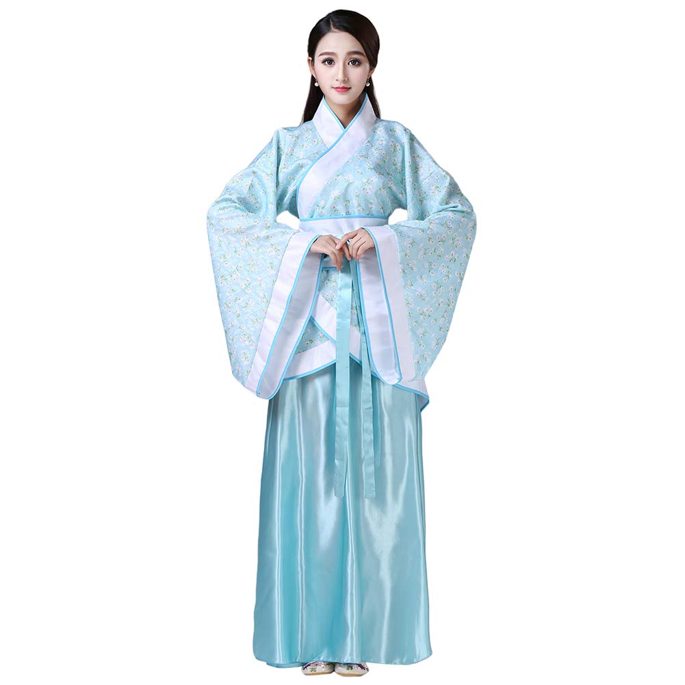 keepmore Chinese Hanfu Costume - Vintage Tang Suit Traditional Ancient Princess Performance Clothing Dance Dress