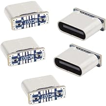 cablecc 5pcs DIY Type-C Solder DC 5V Power Female Socket Connector Replace for Micro-USB 5Pin Female SMT Type