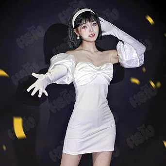 Sua Cosplay Clothing Anime alien stage cosplay Clothing White dress Full Sua cosplay