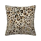 Animal Leopard Skin Print Soft Corduroy Decorative Square Throw Pillow Cover Cushion Covers Pillowca