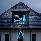 100' Outdoor Holographic Rear Projection Screen: 4K Indoor and Outdoor 16:9 Foldable Classroom Courtyard Projection Screen, Used for projecting Christmas Movies Videos Movie Nights (76 'H x 44 'W)