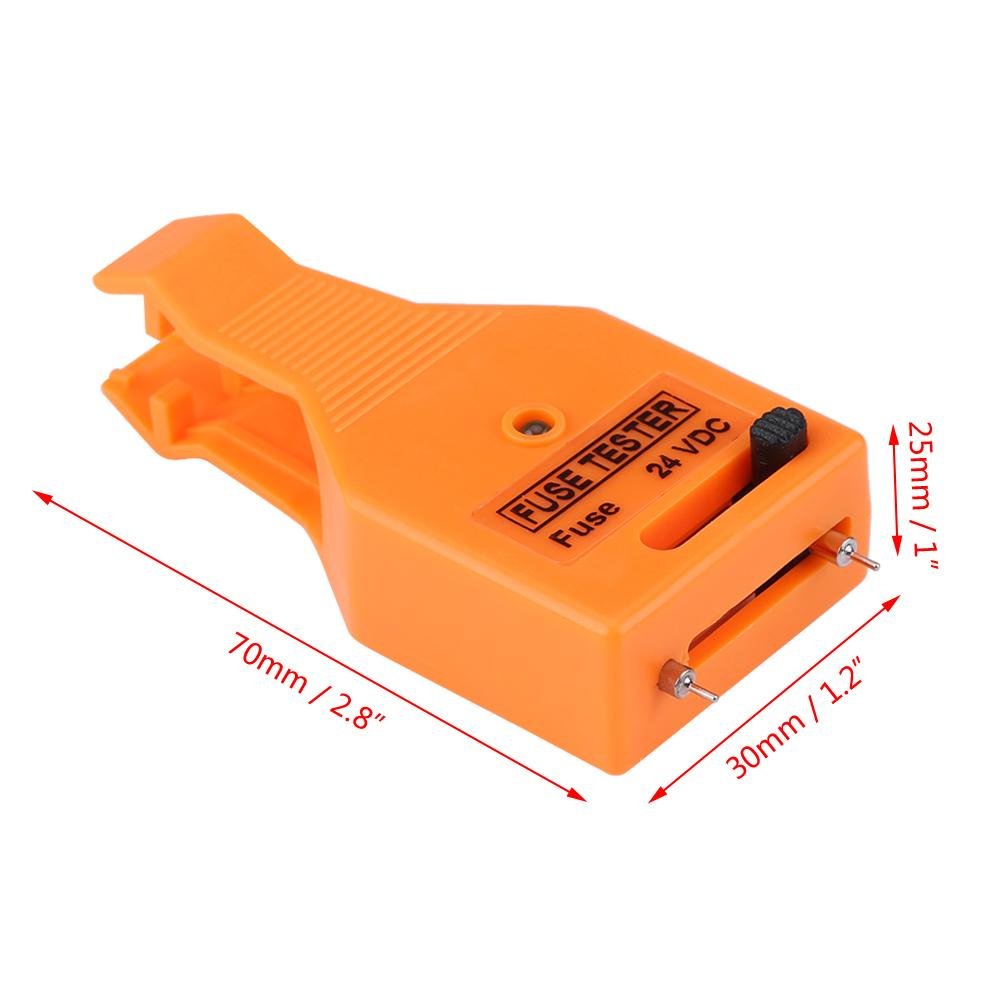 Jadeshay Fusibili Tester,DC 24V Auto Tester per Fusibile Automobilistica Multifunzionale Strumento La Rimozione dell'Estrattore di Fusibili per Fusibile di Mini Standard e Grandi con Indicatore LED