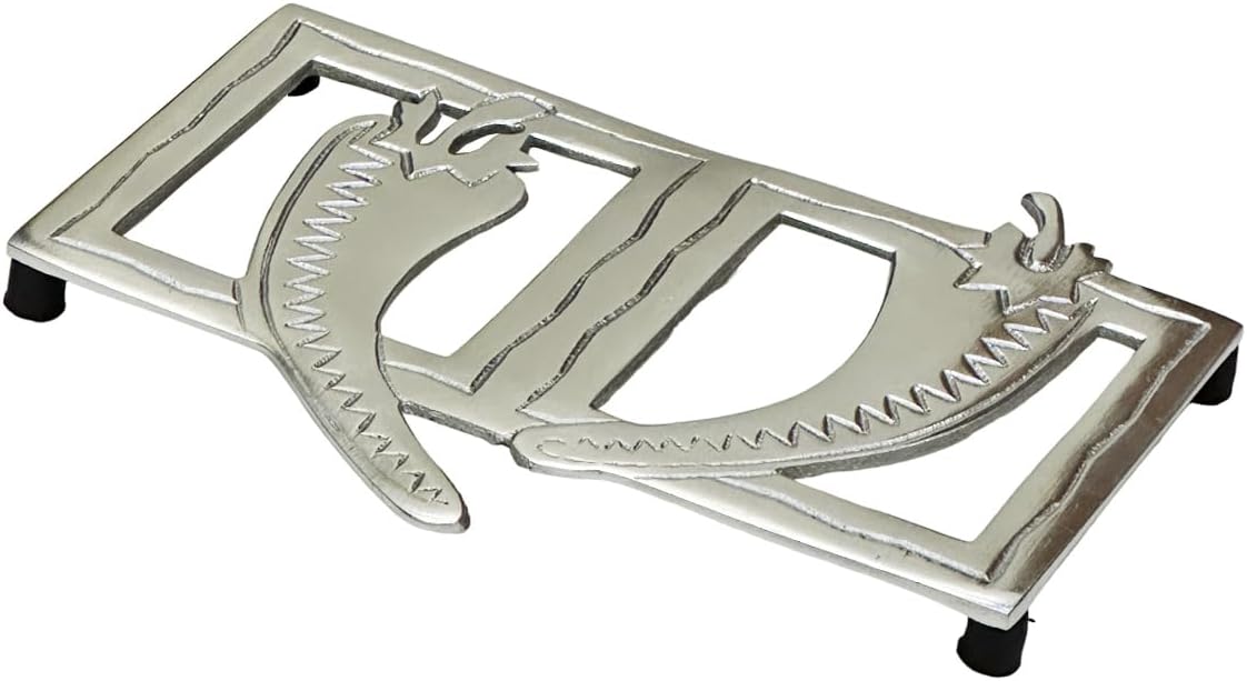 Trivet Cast Metal Peppers Trivet for Hot Dish Pot Pan, Non