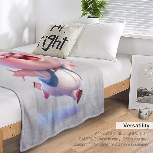 Manta de forro polar de cerdo de 150x200 cm para sofá 7