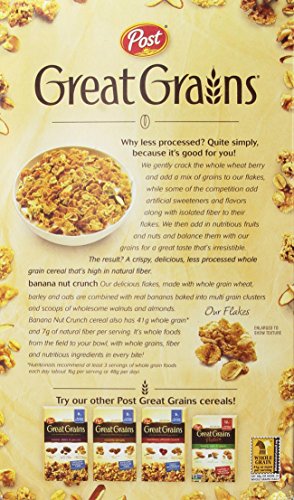 Post Great Grains Banana Nut Crunch Whole Grain Cereal 15.5 Ounce