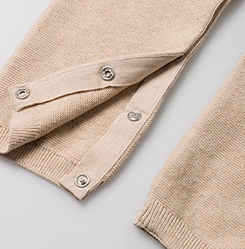 Stellou & Friends Knit Romper - 2T Sand Beige Toddler Romper, Baby Romper, Baby Boy & Baby Girl Rompers #TOP2