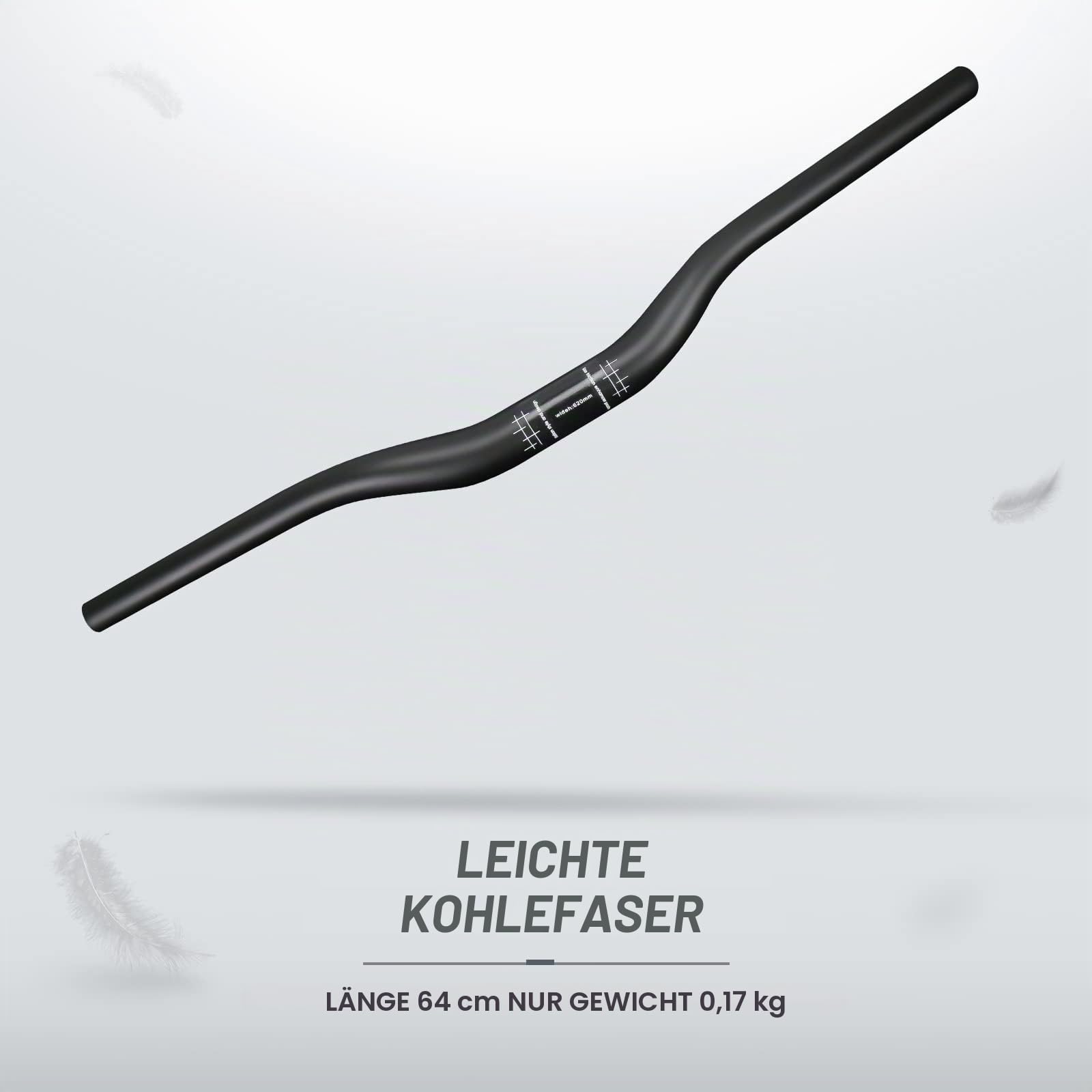 RXL SL mtb lenker 31.8 riser carbon UD Matt fahrradlenker carbon 640mm | mtb downhill lenker hochwertige vollcarbon-konstruktion,Ultraleicht und robust