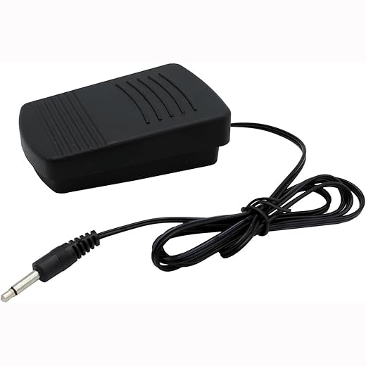 Mini Sewing Machine Foot Pedal,Household Momentary Sewing Machine Foot Switch On Off Operated Pedal Controller for 6V Small Sewing Machines 202 Making