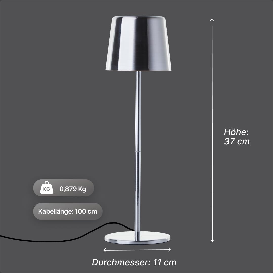 Brilliant Xaana LED Akku Tischleuchte, 37cm, dimmbar, 300lm