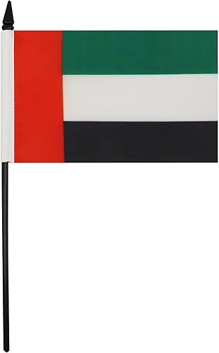 Miniatura 368 de Bandera de la bandera del Líbano de AZ, 3.9 x 5.9 in, bandera de escritorio libanesa, 5.9 x 3.9 in, barra y base de plástico negro