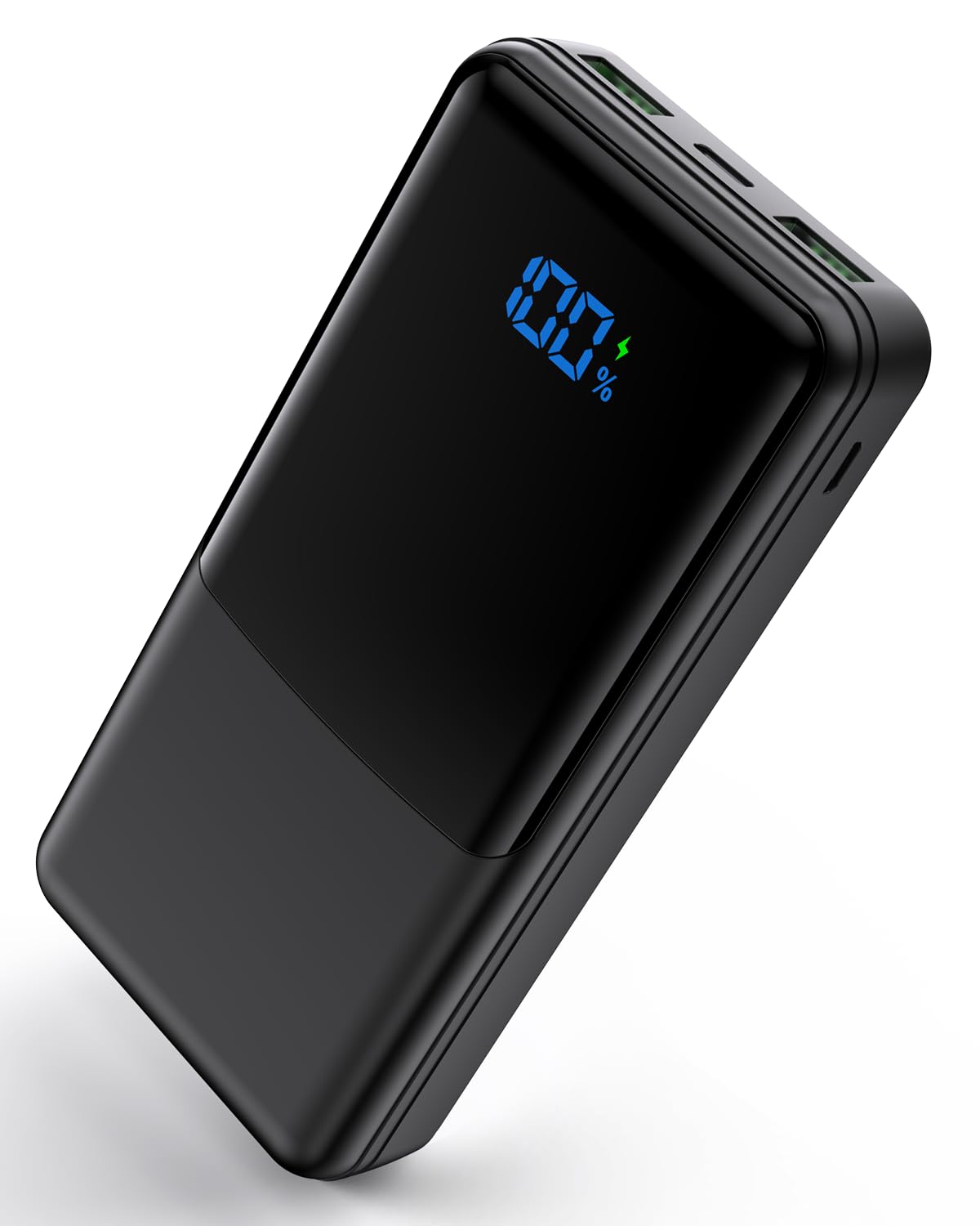 Power Bank 27000mAh, Powerbank Schnellladefunktion USB C PD 20W Fast Charge, Portable Charger für Samsung Galaxy iPhone Handy, Externe Handyakkus mit LED Display 2 Input & 3 Output (Schwarz) | Portable Charger für Samsung Galaxy iPhone Handy, Externe Handyakkus mit LED Display 2 Input & 3 Output (Schwarz)