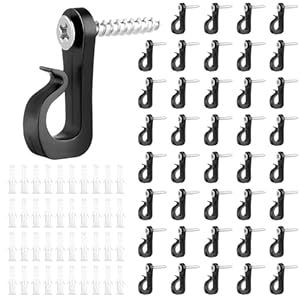 Nguit 40 Stück Q-Hanger Schraubhaken Set