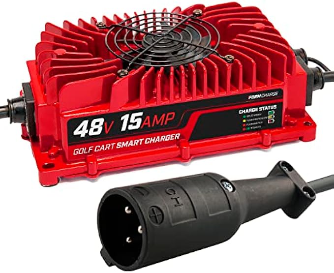 FORM 15 AMP Club Car Battery Charger for 48 Volt Golf Carts