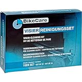 BikeCare Motorradhelm-Pflege, Motorradhelm-Pflegemittel Visier-Reinigungstücher 10er Pack, Unisex, Multipurpose, Ganzjährig