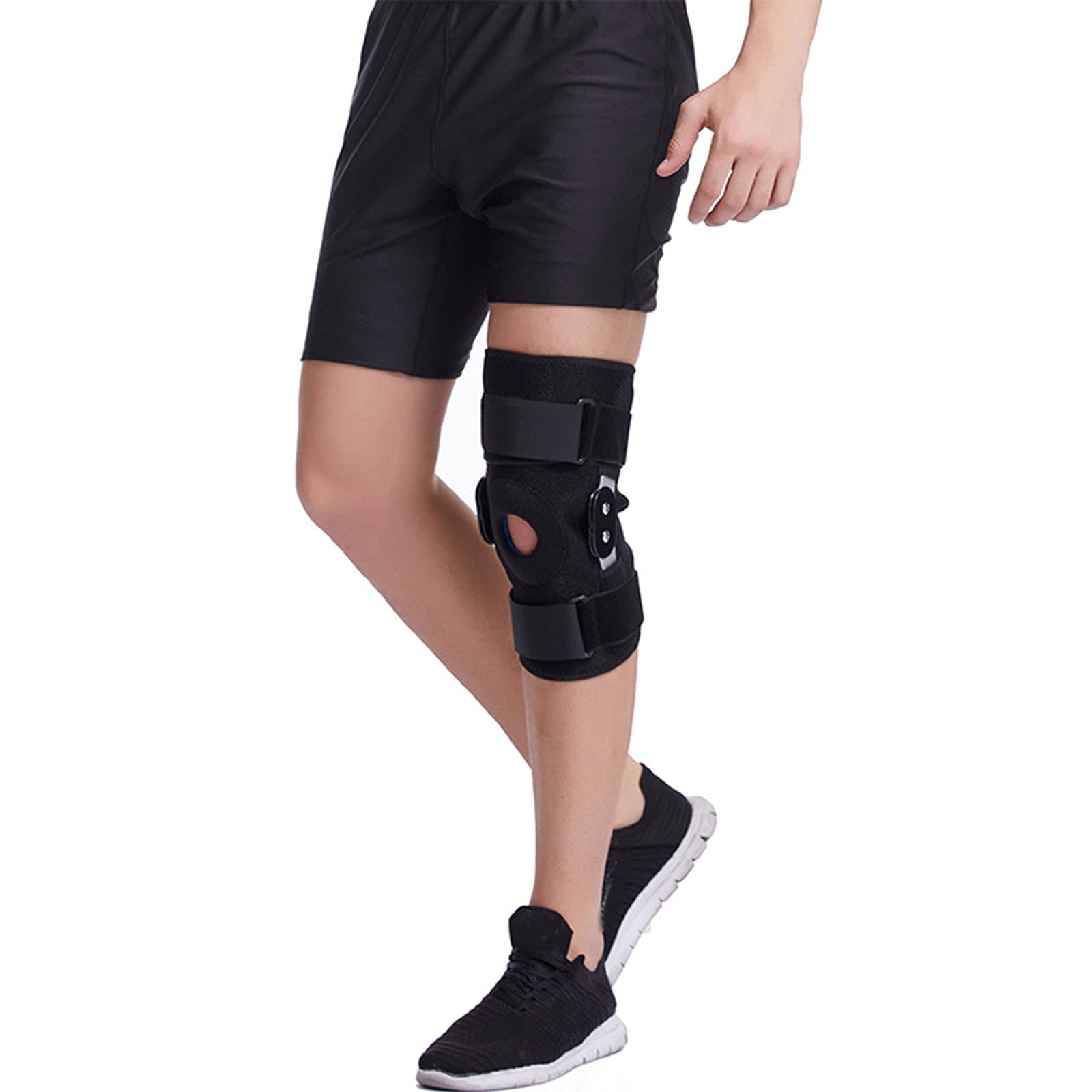 Tutore di Supporto per Ginocchio, Tutore di Supporto per Ginocchio A Compressione Regolabile per Uomini E Donne, Stabilizzatori per Ginocchio per Lesioni al Menisco, Dolore al Gin,for Men