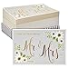 Wedding Thank You Cards - 48-Pack Gold Foil Thank You from the New Mr. and Mrs. Greeting Card, Bulk Thank You Note Cards and Envelopes Stationery Set, Floral Design, 4 x 6 Inches