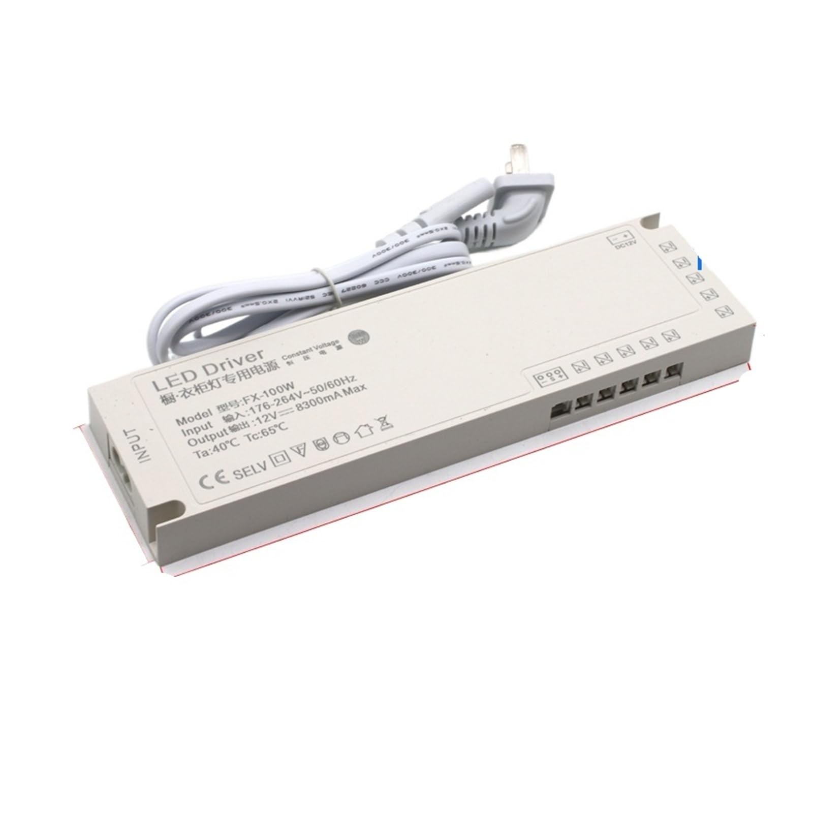 Alimentatore per illuminazione mobili | Uscita: 24V/12V; Caratteristiche: Ultra-sottile/Controllo a sensore(12V 8.3A 100W)