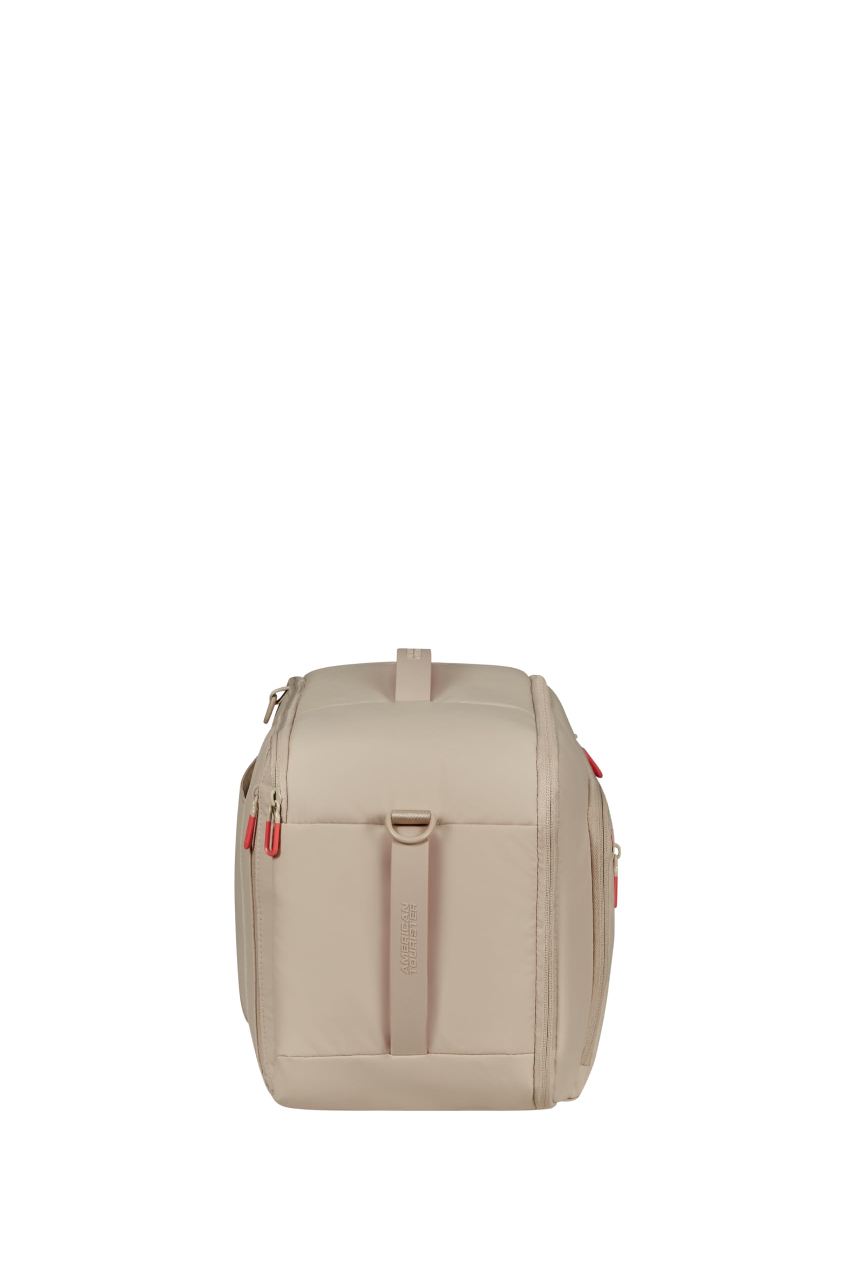 American Tourister Puffypop - Damen Untersitz Handgepäck (40 x 25 x 20 cm, 21 L, 0.70 kg) - Vielseitige 3-Way Kabinentasche, Flugzeug-Rucksack mit Laptopfach 14" - Beige