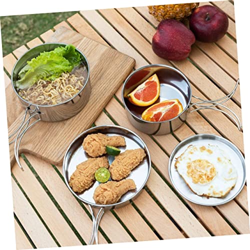 NAMOARLY Camping Utensils Set Portable Cooking Pan Outdoor Camping Pot Picnic Cookware - Image 3