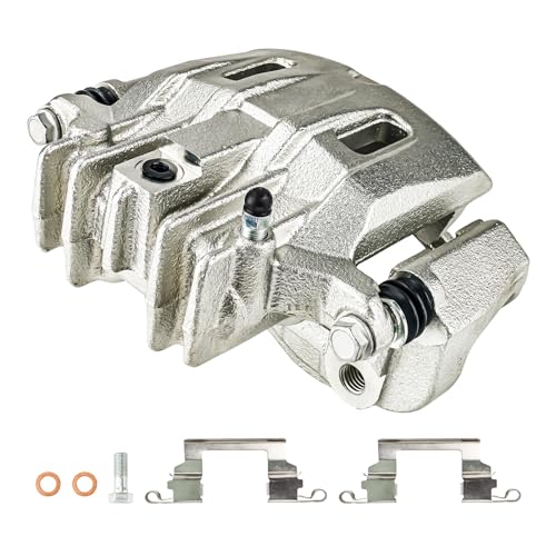 Image of KAX Disc Brake Caliper Assembly with Bracket for 2000-2004 F250 Super Duty, 2000-2004 F-350 Super Duty, 2000-2005 Excursion, Rear Left Driver Side