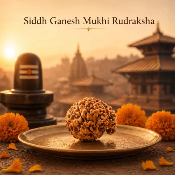 Image of Natural Seven Face Rudraksha Bead for Puja, Japa, Meditation & Spiritual Practices | Authentic Rudraksh for Men & Women (Siddh Ganesh Mukhi Rudraksha)