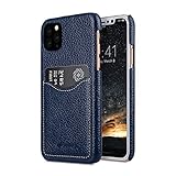 Melkco プレミアムレザーカードスロットバックカバー V2 Apple iPhone 11 Pro (5.8インチ)用 - ダークブルー LC)
