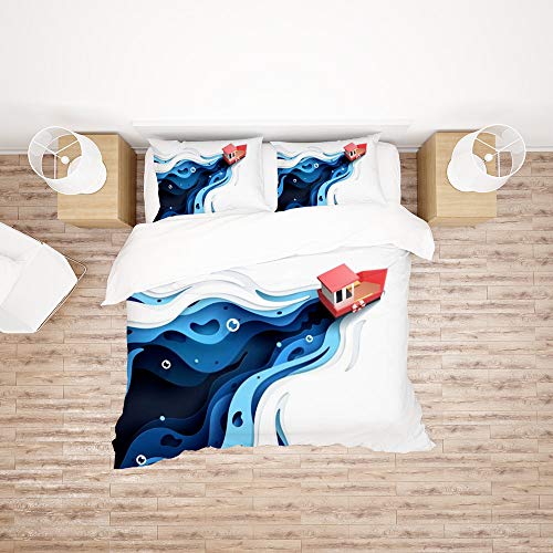 Parure de lit légère super douce en microfibre de polyester CHEHONG - 3