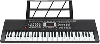 Teclado musical iniciante piano eletronico 61 teclas