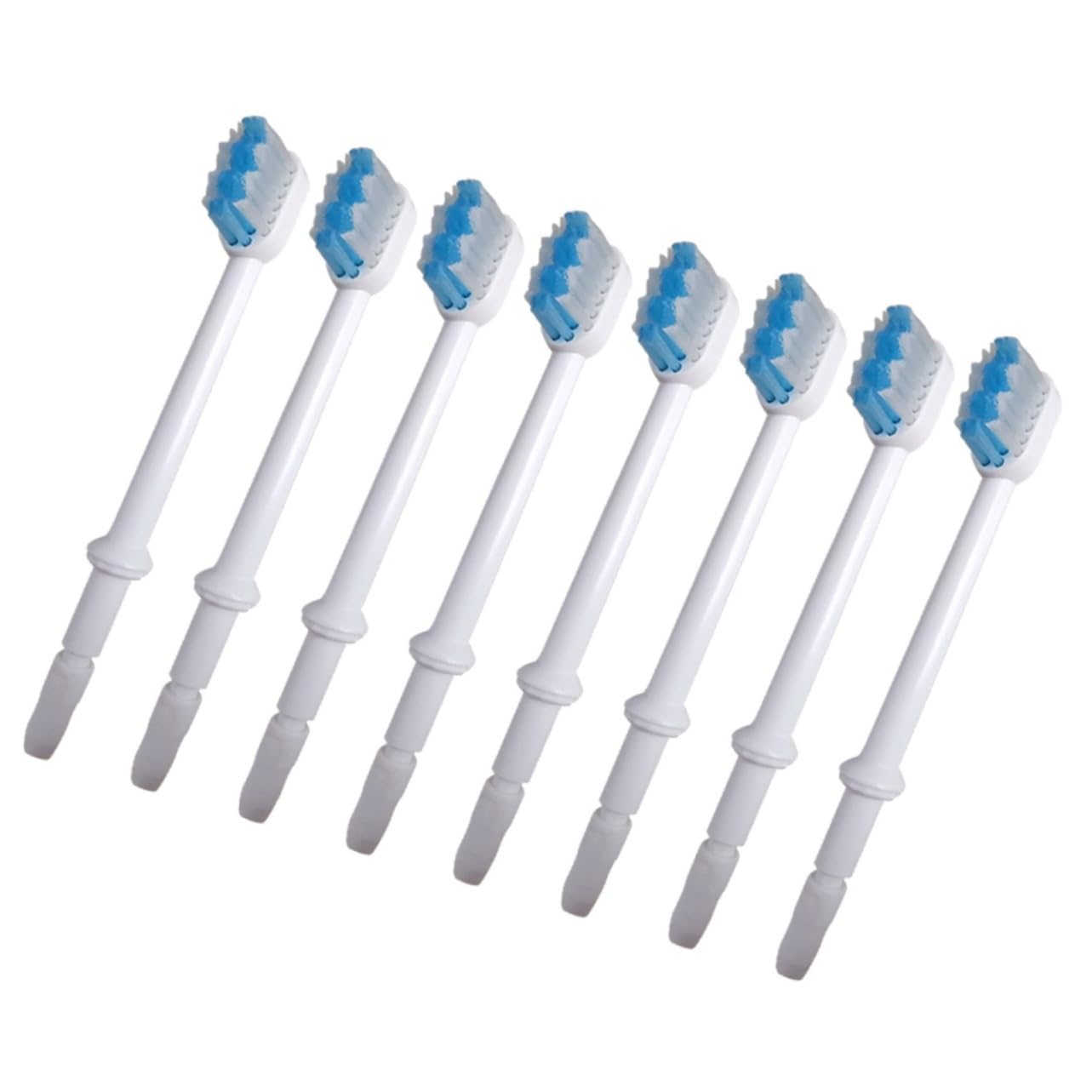 Gatuida Cabezales De Repuesto Para Cepillos De Dientes y Palillos De Agua 8 Piezas Compatibles Irrigadores Bucales White Para Higiene Dental Familiar