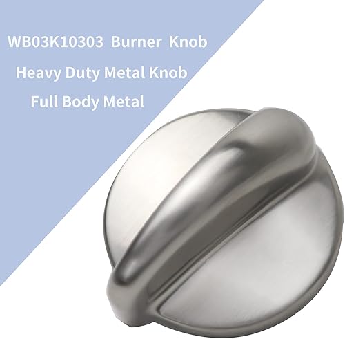 Miniatura 2 de Paquete de 5 perfiles WB03K10303 para estufa de perfil, pomo de repuesto para GE, metal resistente 191d5100, perilla de horno para placa de cocina,