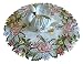 Embroidered Pink Rose 15" Doily Table Topper Round Scarf Lace