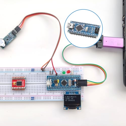 Arduino Nano presoldada con adaptador y cable USB x3 4