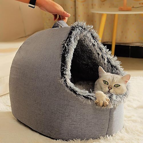 Caverne chat et petit lit chien intérieur maison douillet - 4